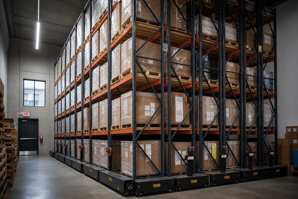 Urban warehouse mobile rack