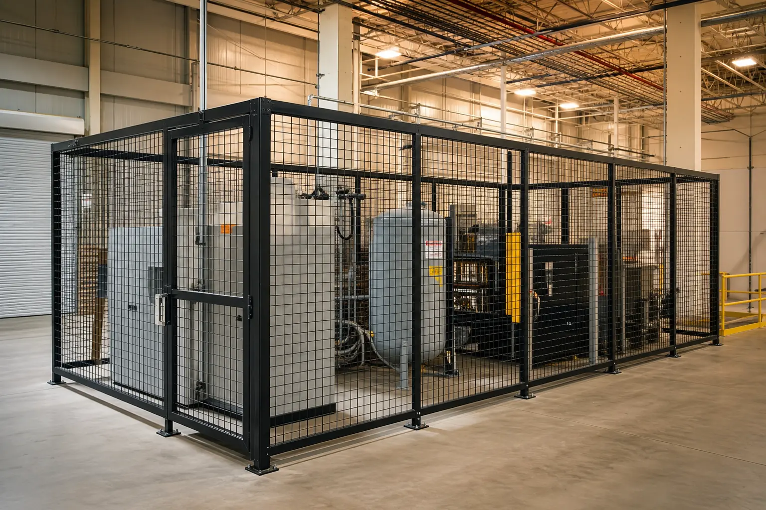 Outdoor Security Cage Protecting Equipment - professional view 1