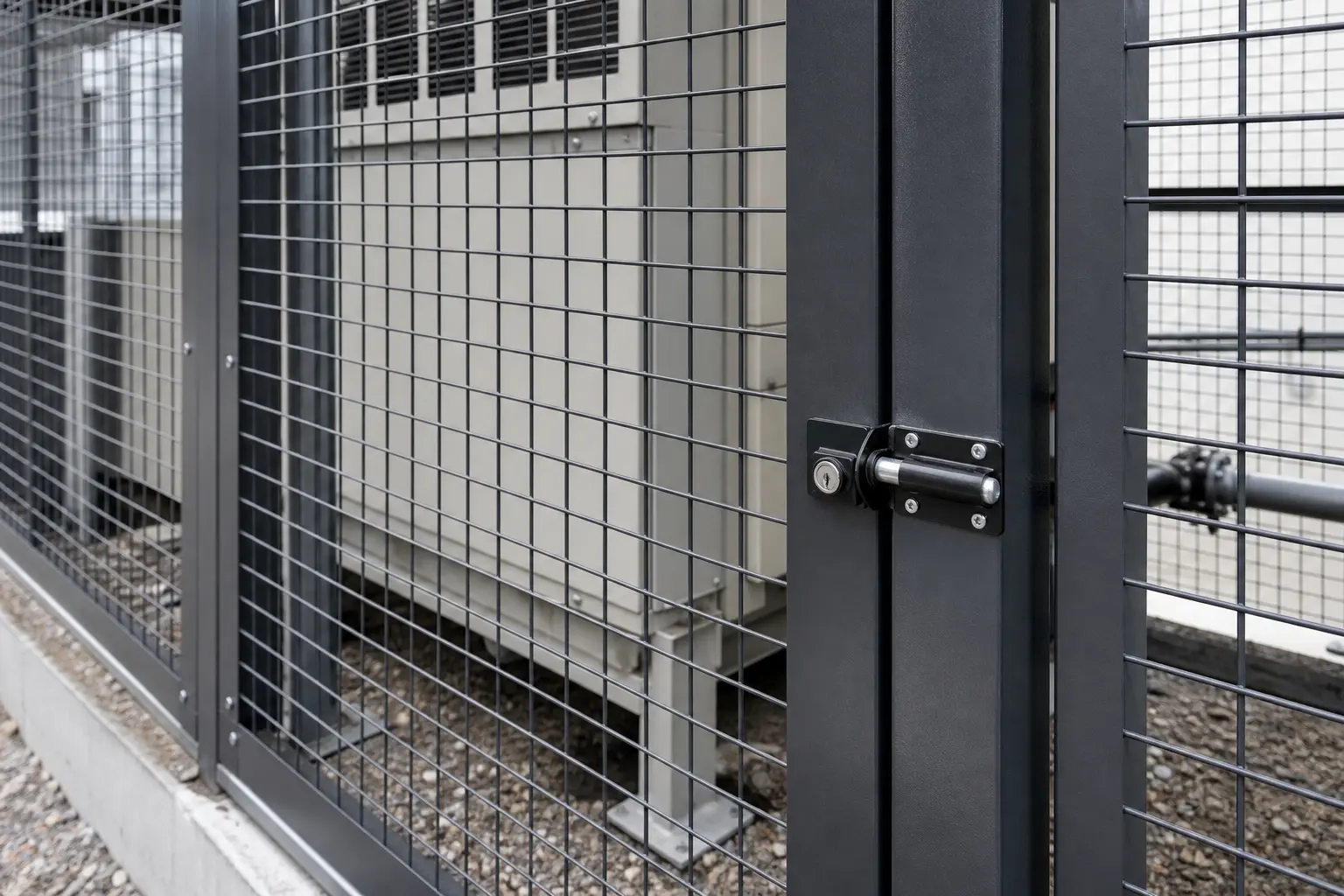 Outdoor Security Cage Protecting Equipment - professional view 2