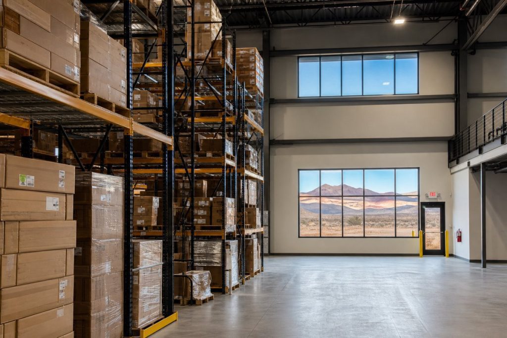 Pallet rack systems in St. George Utah warehouse