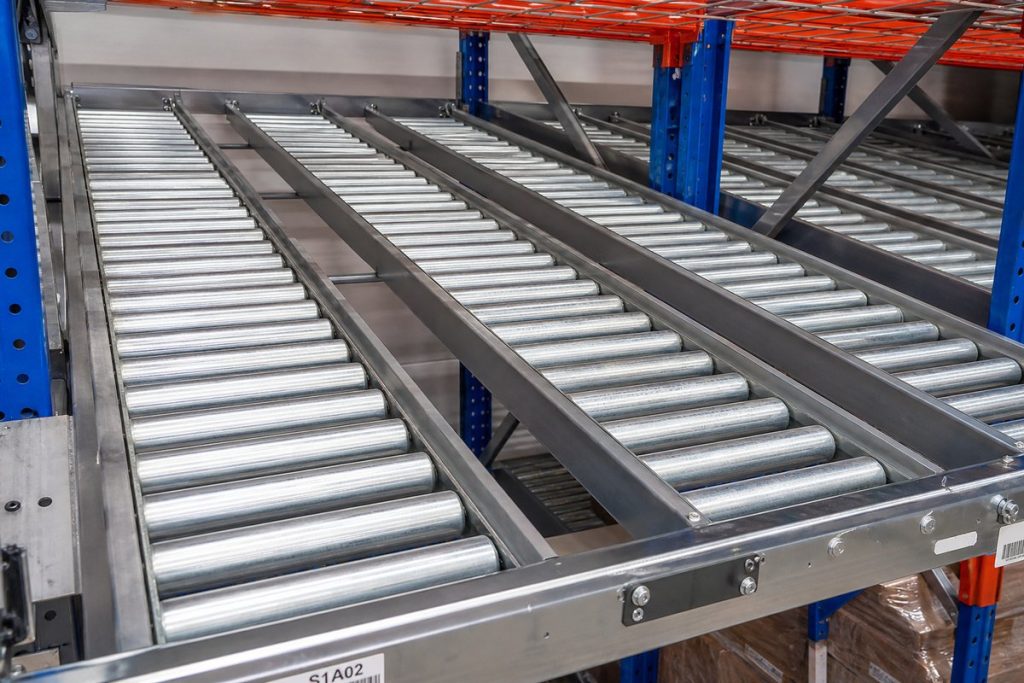 Steel roller conveyor tracks