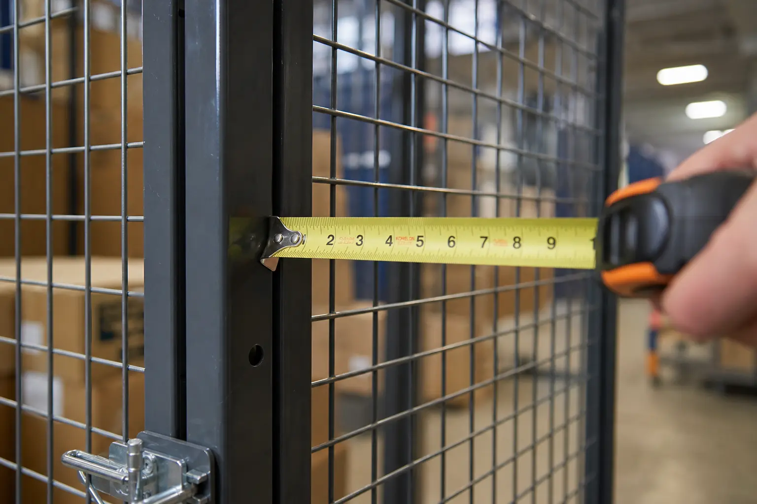 Measuring Warehouse Space For Security Cage Installation - professional view 2