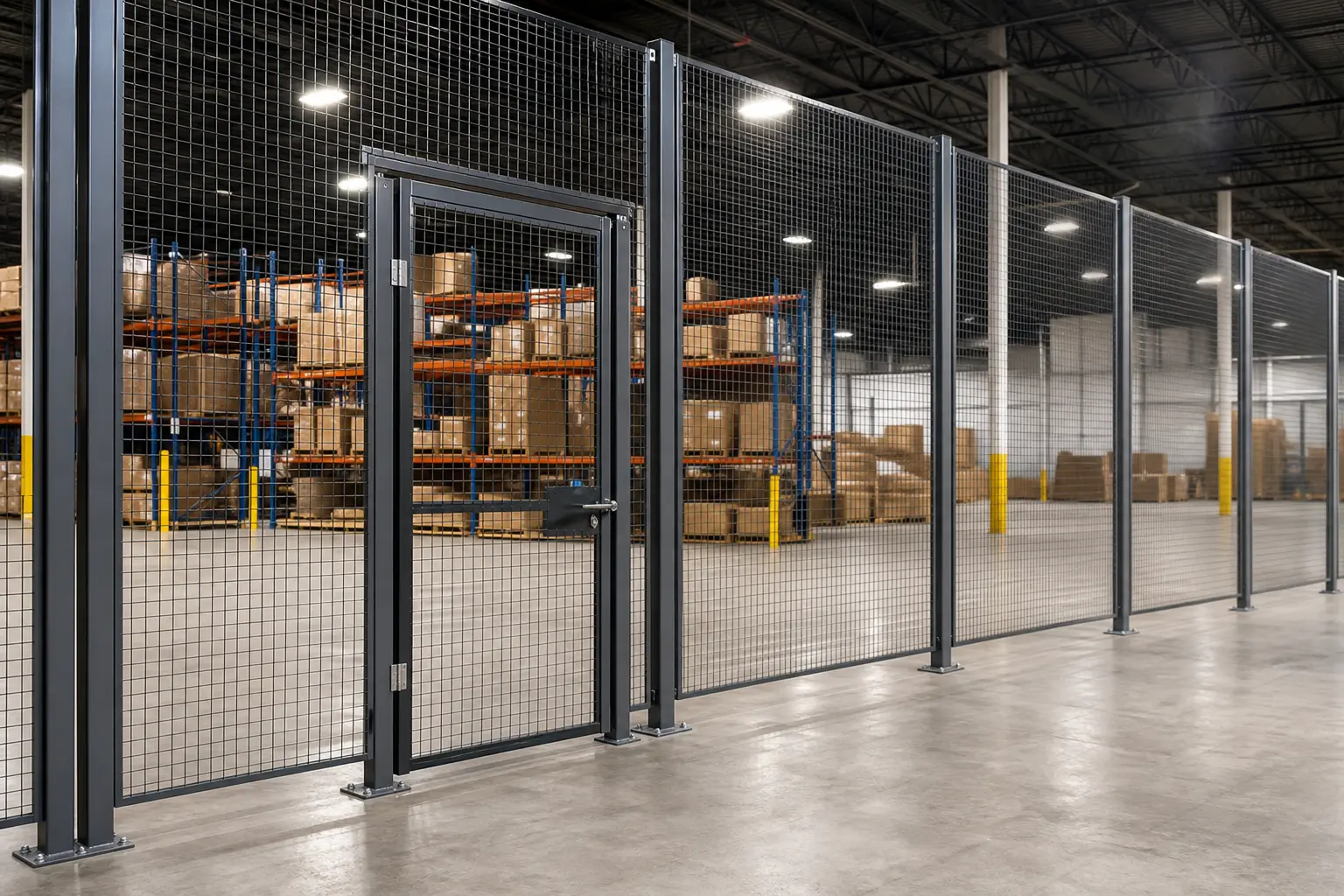 Wire Mesh Partition Systems — Industrial Security Partitions