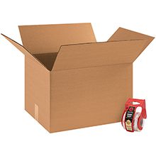 MH-USA 20 x 20 x 15″ (12 Pack) Corrugated Boxes W/ Tape & Dispenser