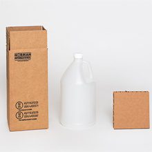 MH-USA 6 x 6 x 12 3/4" 1 - 1 Gallon Plastic Jug Shipper Kit