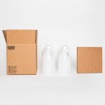 MH-USA 12 1/4 x 12 1/4 x 12 3/4" 4 - 1 Gallon Plastic Jug Shipper Kit