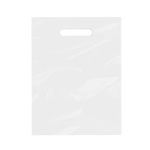 MH-USA 9 x 12" - 2 Mil White Merchandise Bags with die-cut handles