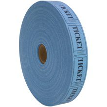 MH-USA 1" x 1 3/4" Blue Single Ticket
