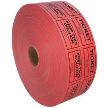 MH-USA 2” x 1 3/4” Red Coupon/Raffle Tickets
