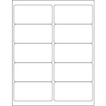 MH-USA 4 x 2" EZ Peel White Rectangle Laser Labels