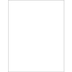 MH-USA 8 1/2 x 14" Glossy White Rectangle Laser Labels