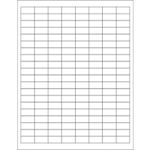 MH-USA 1 x 1/2" White Rectangle Laser Labels