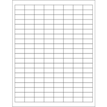 MH-USA 1 x 1/2" White Rectangle Laser Labels