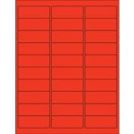 MH-USA 2 5/8 x 1" Red Rectangle Laser Labels