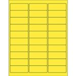 MH-USA 2 5/8 x 1" Yellow Rectangle Laser Labels