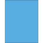 MH-USA 8 1/2 x 11" Fluorescent Blue Rectangle Laser Labels
