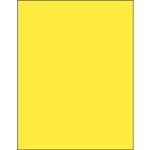 MH-USA 8 1/2 x 11" Yellow Rectangle Laser Labels