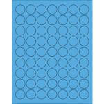 MH-USA 1" Fluorescent Blue Circle Laser Labels