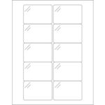 MH-USA 3 x 2 Pure Clear Rectangle Laser Labels