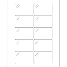 MH-USA 3 x 2 Pure Clear Rectangle Laser Labels