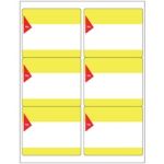 MH-USA Blank To/From Labels - Yellow/Red