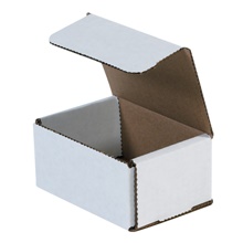MH-USA 4 x 3 x 2" (25 Pack) White Corrugated Mailers