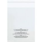 MH-USA 5 x 7" - 1.5 Mil Resealable Suffocation Warning Poly Bags