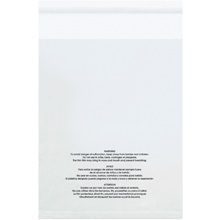 MH-USA 5 x 7" - 1.5 Mil (100 Pack) Resealable Suffocation Warning Poly Bags