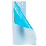 MH-USA 36" x 200 yard - 4 mil VCI Poly Wrap Blue/White