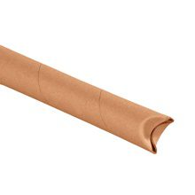 MH-USA 1 1/2 x 32" Kraft  Crimped End Tubes