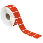 MH-USA 1 1/2 x 3/4" Red Desktop Direct Thermal Label