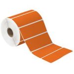 MH-USA 4 x 1 1/2" Orange Desktop Direct Thermal Label