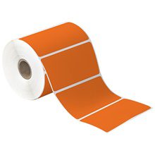 MH-USA 4 x 2" Orange Desktop Direct Thermal Label
