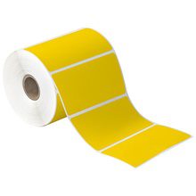 MH-USA 4 x 2" Yellow Desktop Direct Thermal Label