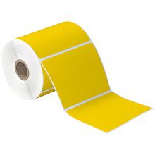 MH-USA 4 x 4" Yellow Desktop Direct Thermal Label