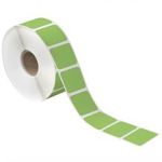 MH-USA 1 1/2 x 3/4" Green Desktop Direct Thermal Label
