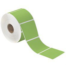 MH-USA 2 1/4 x 1 1/4″ Green Desktop Direct Thermal Label