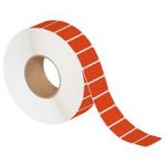 MH-USA 2 x 1" Red Thermal Transfer Labels