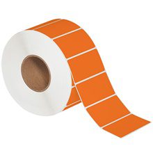 MH-USA 4 x 2" Orange Thermal Transfer Labels