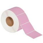 MH-USA 4 x 3" Pink Thermal Transfer Labels