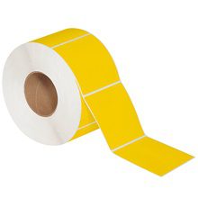 MH-USA 4 x 4" Yellow Thermal Transfer Labels