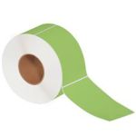 MH-USA 4 x 6 1/2" Green Thermal Transfer Labels