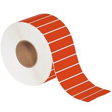 MH-USA 4 x 1" Red Direct Thermal Labels