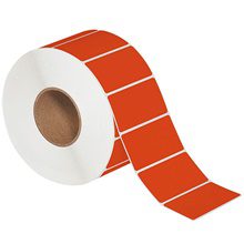 MH-USA 4 x 2" Red Direct Thermal Labels