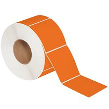 MH-USA 4 x 4" Orange Direct Thermal Labels