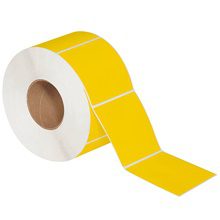 MH-USA 4 x 4" Yellow Direct Thermal Labels