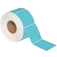 MH-USA 4 x 4" Blue Direct Thermal Labels