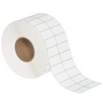 MH-USA 1 1/2  x 1" 2-Up White Thermal Transfer Labels