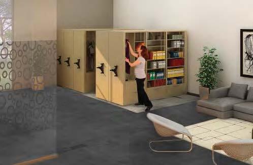Mechanical-Assist Mobile Shelving
