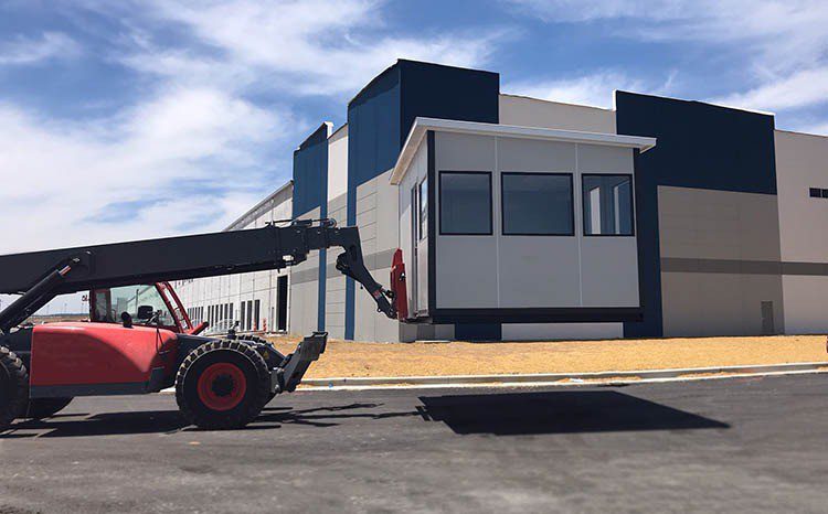 Guard booth crane installation